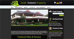 Desktop Screenshot of krabithailandproperty.com