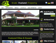 Tablet Screenshot of krabithailandproperty.com